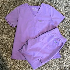 Figs Catarina One Pocket Scrub Top- Size L